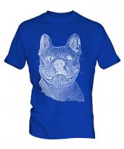 French Bulldog Sketch Mens T-Shirt