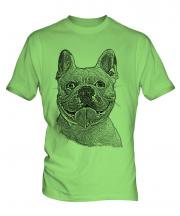 French Bulldog Sketch Mens T-Shirt