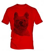 French Bulldog Sketch Mens T-Shirt