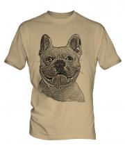 French Bulldog Sketch Mens T-Shirt