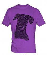 Doberman Pinscher Sketch Mens T-Shirt