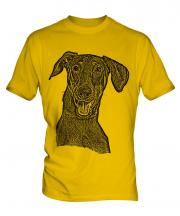 Doberman Pinscher Sketch Mens T-Shirt