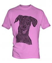 Doberman Pinscher Sketch Mens T-Shirt