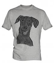 Doberman Pinscher Sketch Mens T-Shirt
