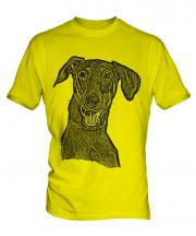 Doberman Pinscher Sketch Mens T-Shirt