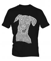 Doberman Pinscher Sketch Mens T-Shirt