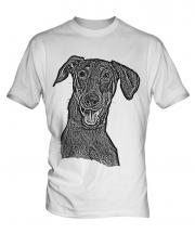 Doberman Pinscher Sketch Mens T-Shirt