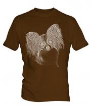Papillon Sketch Mens T-Shirt