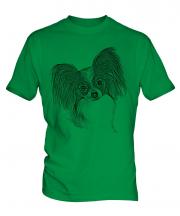 Papillon Sketch Mens T-Shirt