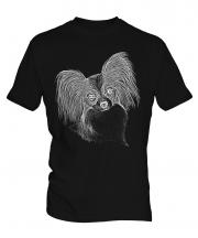 Papillon Sketch Mens T-Shirt