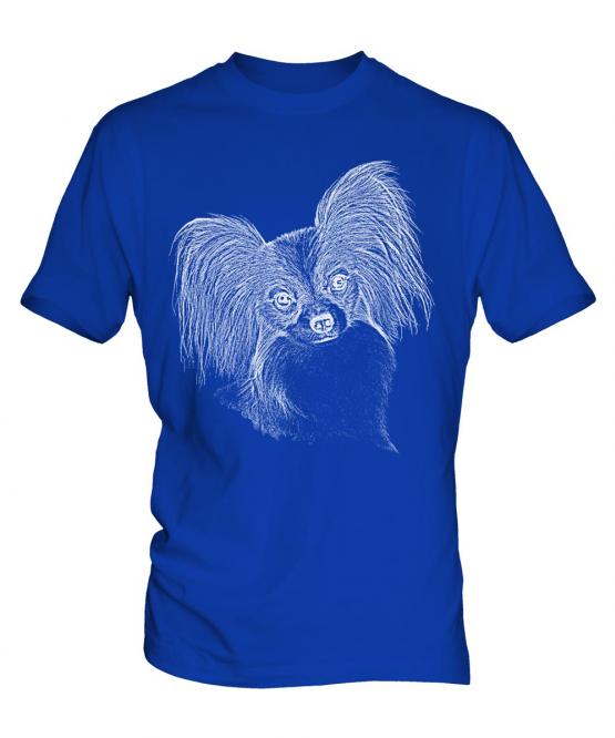 Papillon Sketch Mens T-Shirt