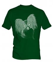Papillon Sketch Mens T-Shirt