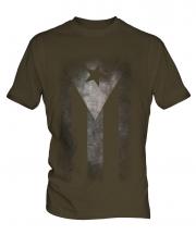 Cuban Flag Faded Print Mens T-Shirt