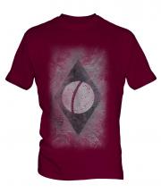 Brazil Flag Faded Print Mens T-Shirt