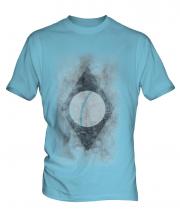 Brazil Flag Faded Print Mens T-Shirt
