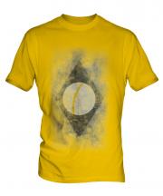 Brazil Flag Faded Print Mens T-Shirt