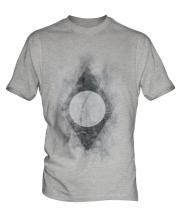 Brazil Flag Faded Print Mens T-Shirt