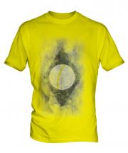 Brazil Flag Faded Print Mens T-Shirt