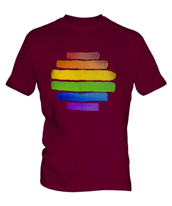 Gay Pride Watercolour Mens T-Shirt
