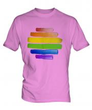 Gay Pride Watercolour Mens T-Shirt