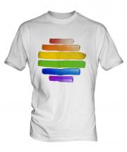 Gay Pride Watercolour Mens T-Shirt
