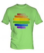 Gay Pride Watercolour Mens T-Shirt