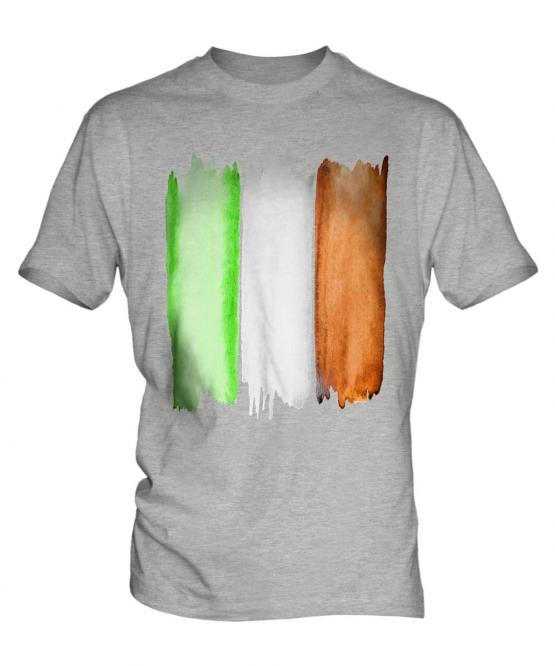 Ireland Flag Watercolour Mens T-Shirt