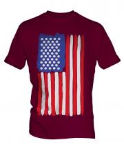 Stars And Stripes Painted Flag Mens T-Shirt