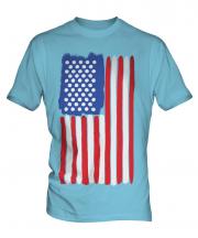 Stars And Stripes Painted Flag Mens T-Shirt