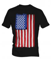 Stars And Stripes Painted Flag Mens T-Shirt