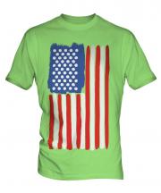 Stars And Stripes Painted Flag Mens T-Shirt