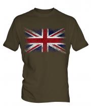 Union Jack Distressed Flag Mens T-Shirt