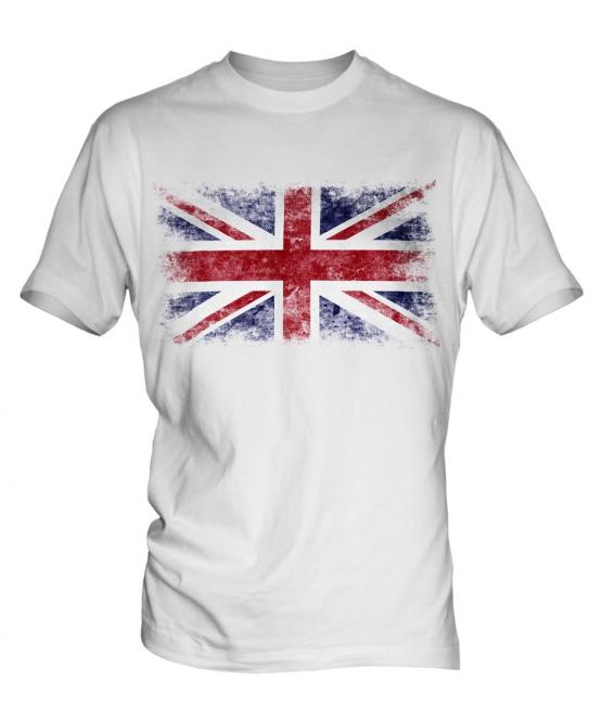 Union Jack Distressed Flag Mens T-Shirt