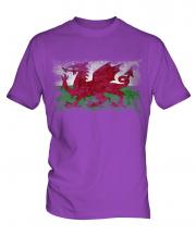 Wales Distressed Flag Mens T-Shirt