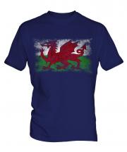 Wales Distressed Flag Mens T-Shirt