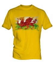 Wales Distressed Flag Mens T-Shirt