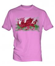 Wales Distressed Flag Mens T-Shirt