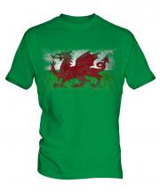 Wales Distressed Flag Mens T-Shirt