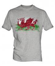 Wales Distressed Flag Mens T-Shirt