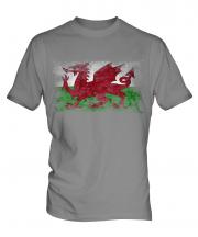 Wales Distressed Flag Mens T-Shirt