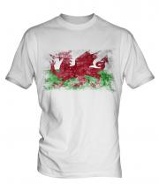 Wales Distressed Flag Mens T-Shirt