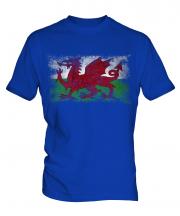 Wales Distressed Flag Mens T-Shirt
