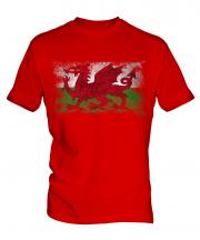 Wales Distressed Flag Mens T-Shirt