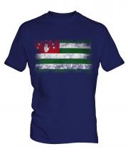 Abkhazia Distressed Flag Mens T-Shirt
