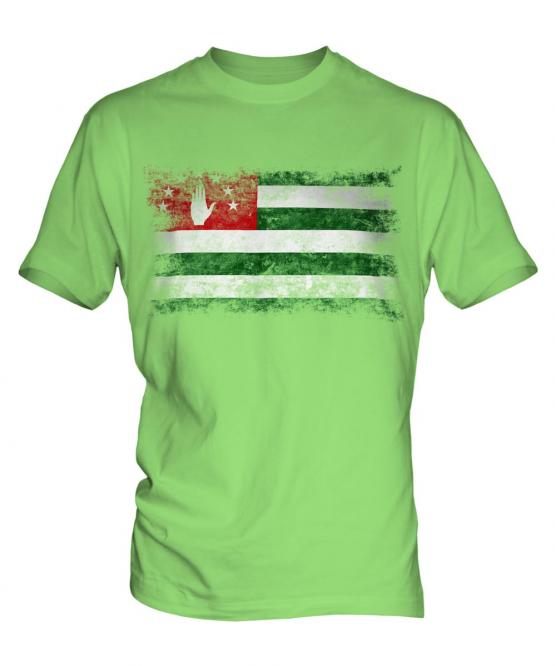 Abkhazia Distressed Flag Mens T-Shirt