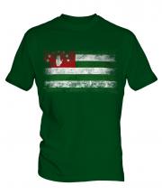 Abkhazia Distressed Flag Mens T-Shirt