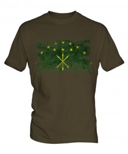 Adygea Distressed Flag Mens T-Shirt