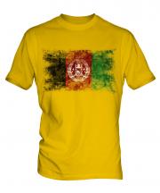 Afghanistan Distressed Flag Mens T-Shirt