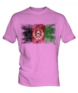 Afghanistan Distressed Flag Mens T-Shirt