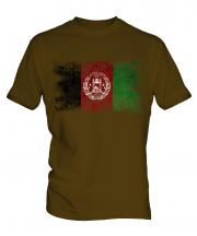 Afghanistan Distressed Flag Mens T-Shirt